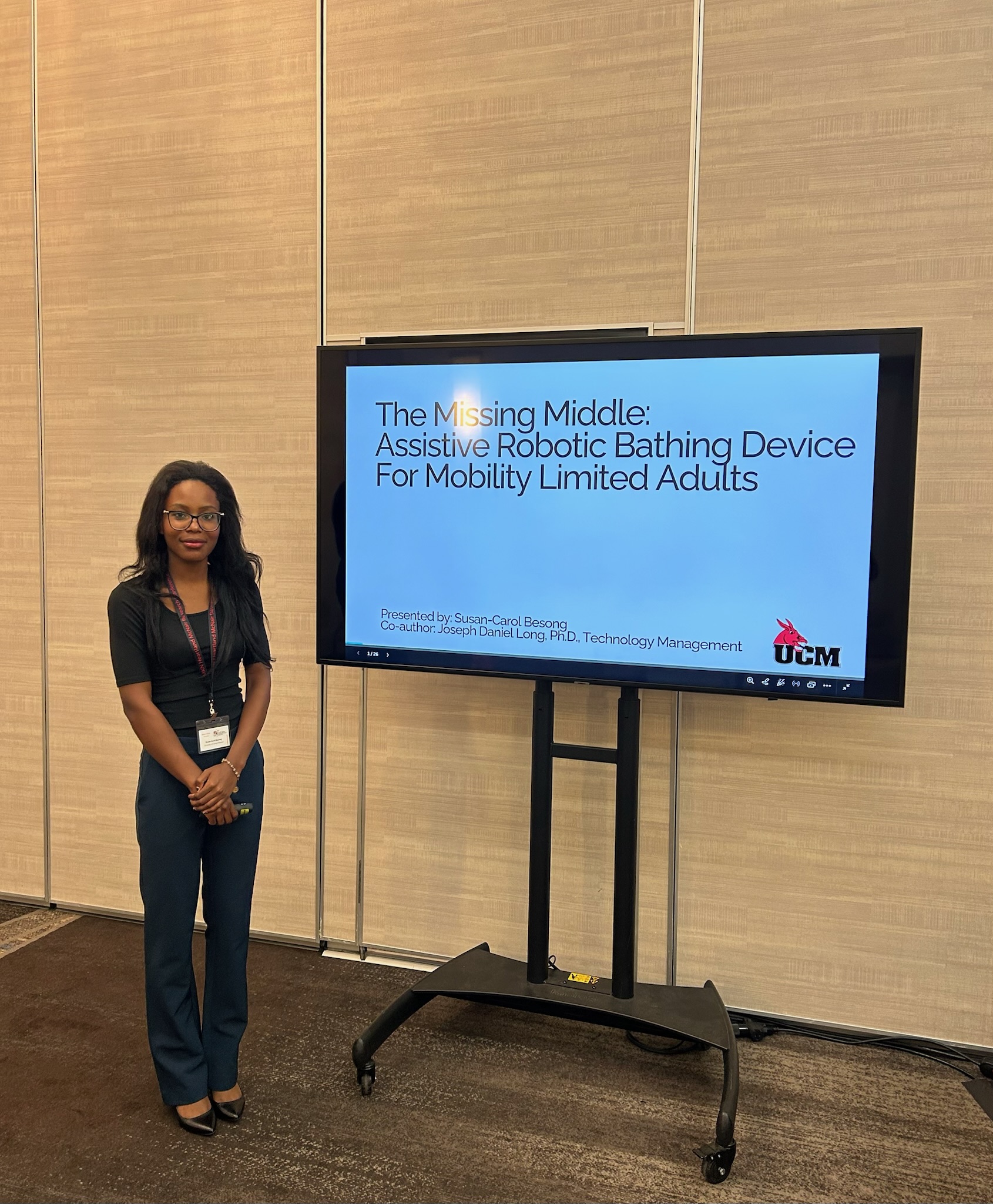 Presenting research on an assistive robotic bathing device